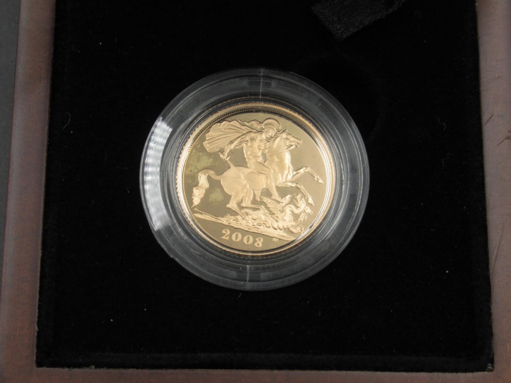 The Royal Mint - 2008 United Kingdom Gold Proof Sovereign, Limited Edition no. 3008/12500, with - Image 2 of 3