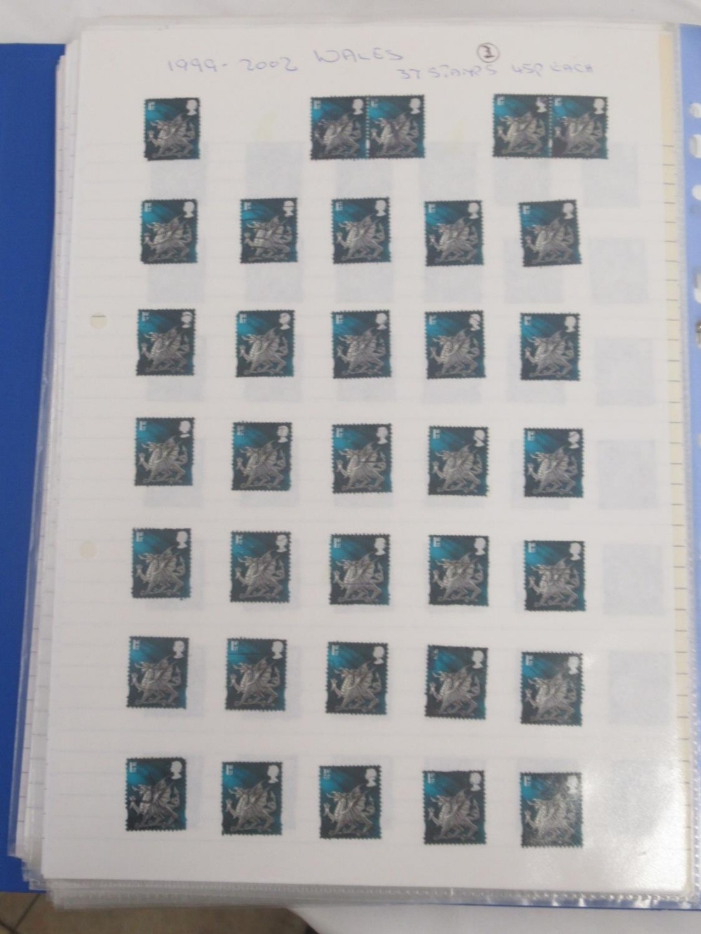 Large collection of GB stamps to inc. folder cont. Scottish, Welsh and Northern Irish stamps from - Image 15 of 26