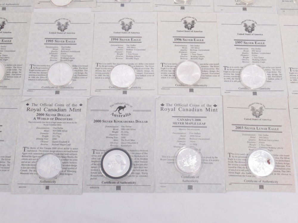 Large assorted collection of silver proof coins and other coins to inc. Westminster silver proof - Image 3 of 12