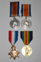 Two 1914-18 War Medals To M25314 W.T. Raby. Sick Berth Attendant. R.N. 32655 A. Cpl H.B. Thomas.