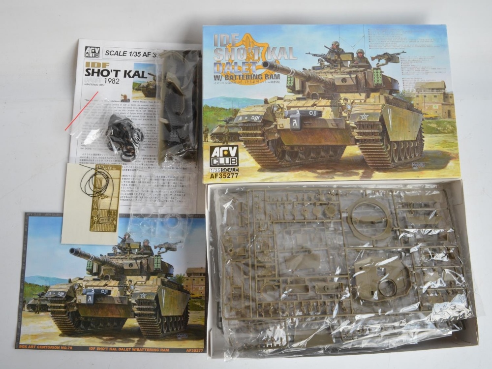 Eight unbuilt 1/35 post war tank and armoured vehicle plastic model kits to include Tamiya T-55A and - Image 7 of 8