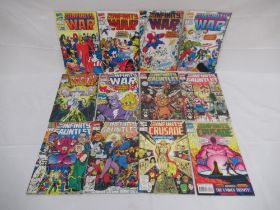 Assorted collection of Marvel comics relating to Infinity Gauntlet, Thanos, Vision, Scarlet Witch,