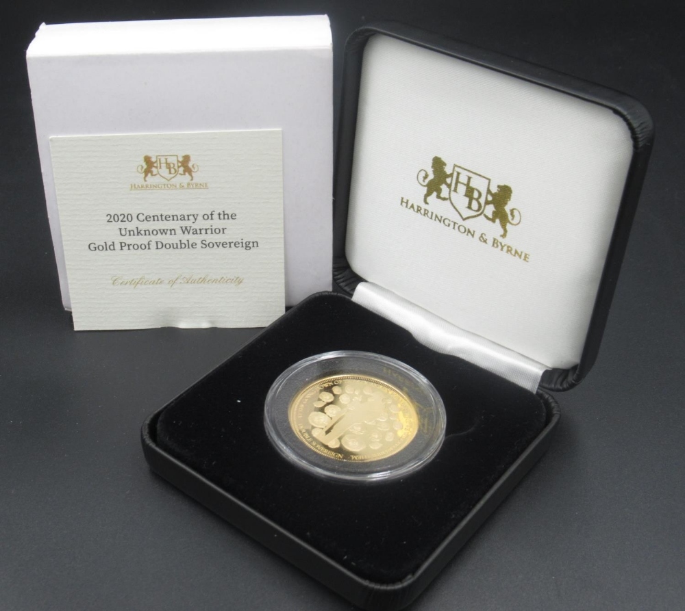 Harrington & Byrne - 2020 Centenary of the Unknown Warrior 22 carat Tristan da Cunha gold proof