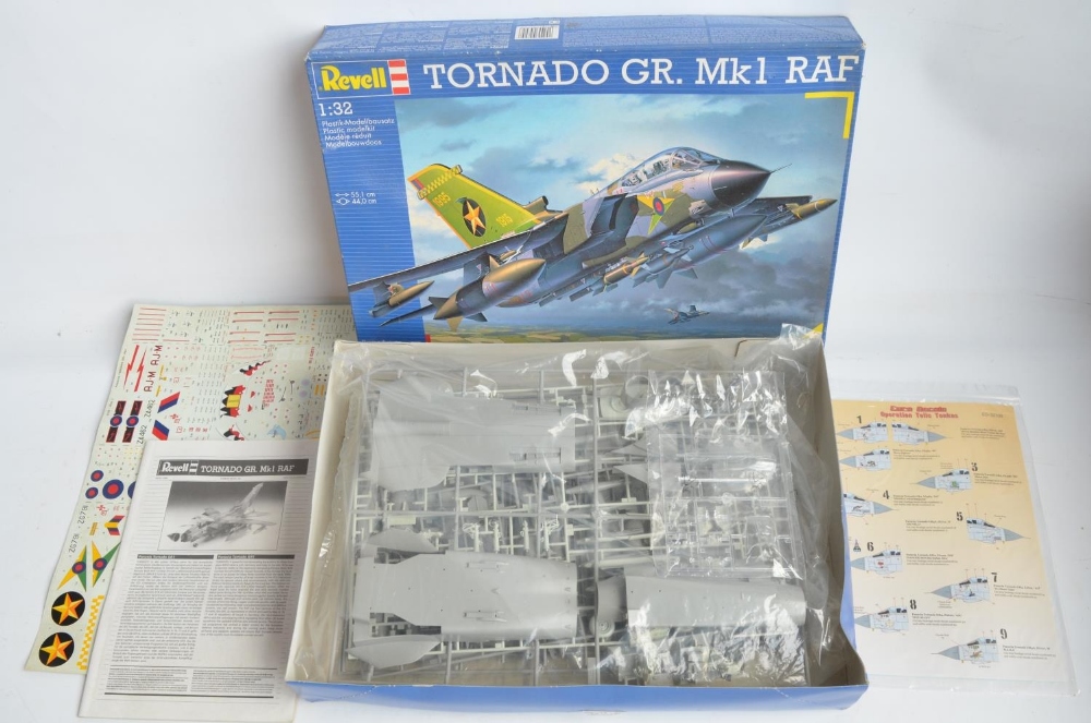 Five 1/32 scale British jet and helicopter model kits from Revell to include Tornado GR.1'Gulf - Image 3 of 10