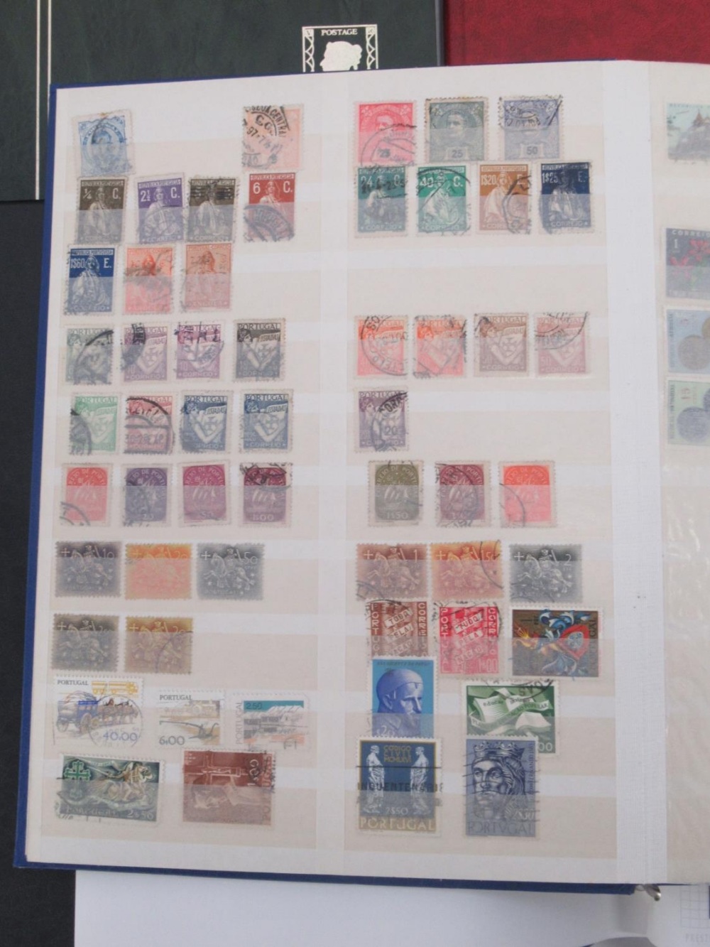 Assorted collection of International and British stamps in 15 folders/albums - Image 9 of 12