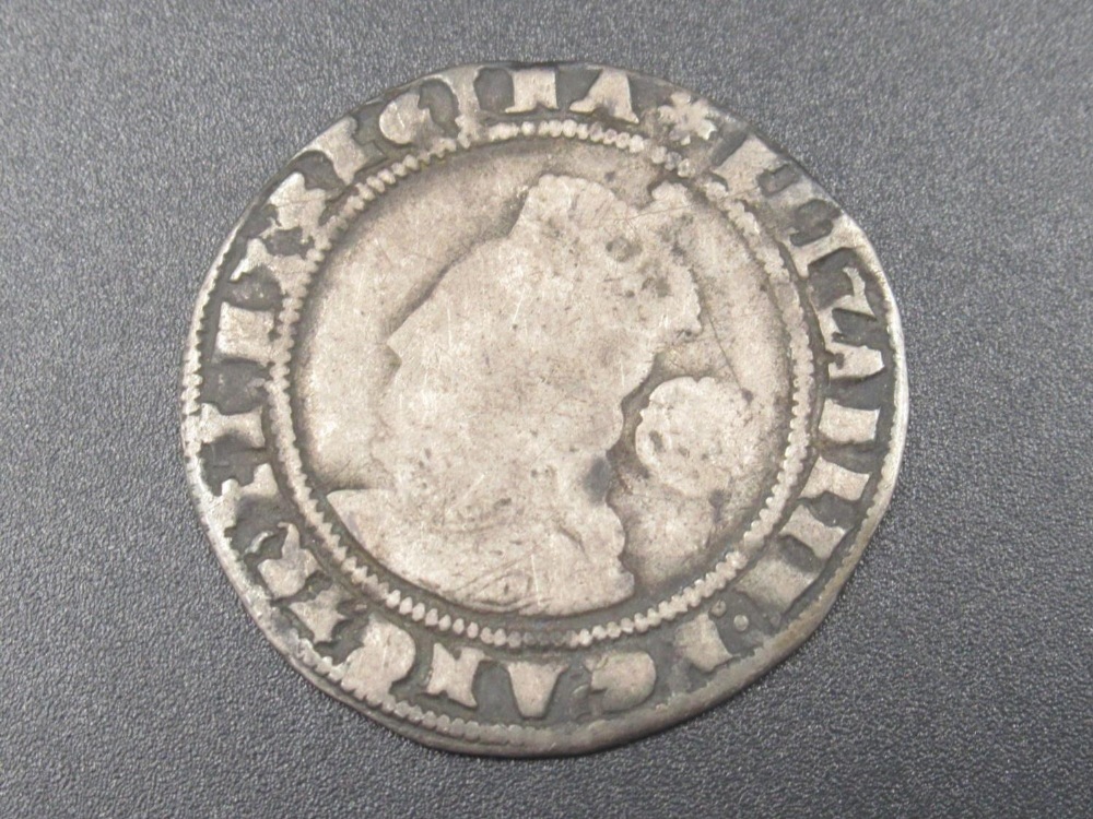 Elizabeth I coin, silver hammered sixpence 1575 - Image 2 of 2