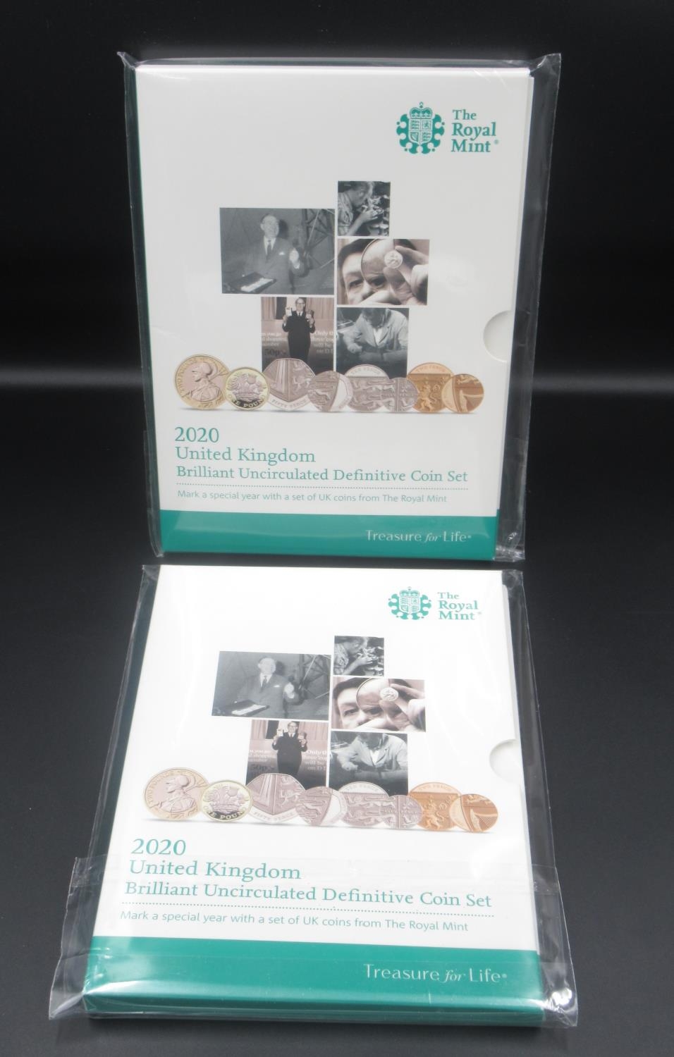 Royal Mint - 2 2020 United Kingdom Brilliant Uncirculated Definitive Coin sets ( both unopened and