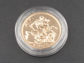 Elizabeth II 2017 sovereign, encapsulated