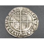 Elizabeth I coin, silver hammered sixpence 1574, a/f