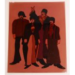 Beatles - Large Beatles cartoon negative, from 'The Yellow Submarine' movie in 1968, 20.1cm x 25.4cm