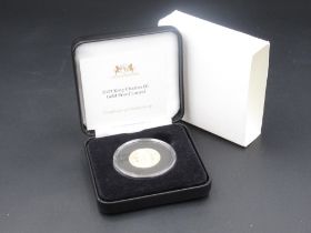 Harrington & Byrne 2023 King Charles III Gold Proof Laurel, country of issue Tristan