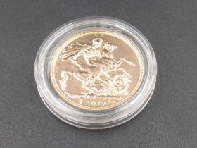 Elizabeth II 2017 sovereign, encapsulated