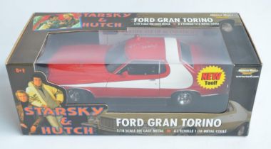 Ertl Collectibles 1/18 diecast Starsky & Hutch Ford Gran Torino with signatures and CoA from Grand