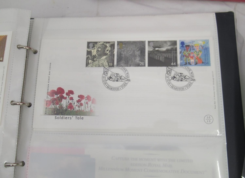 Assorted collection of FDC's and stamps in 5 folders/albums, and loose, also the Royal Mail Year - Image 6 of 13