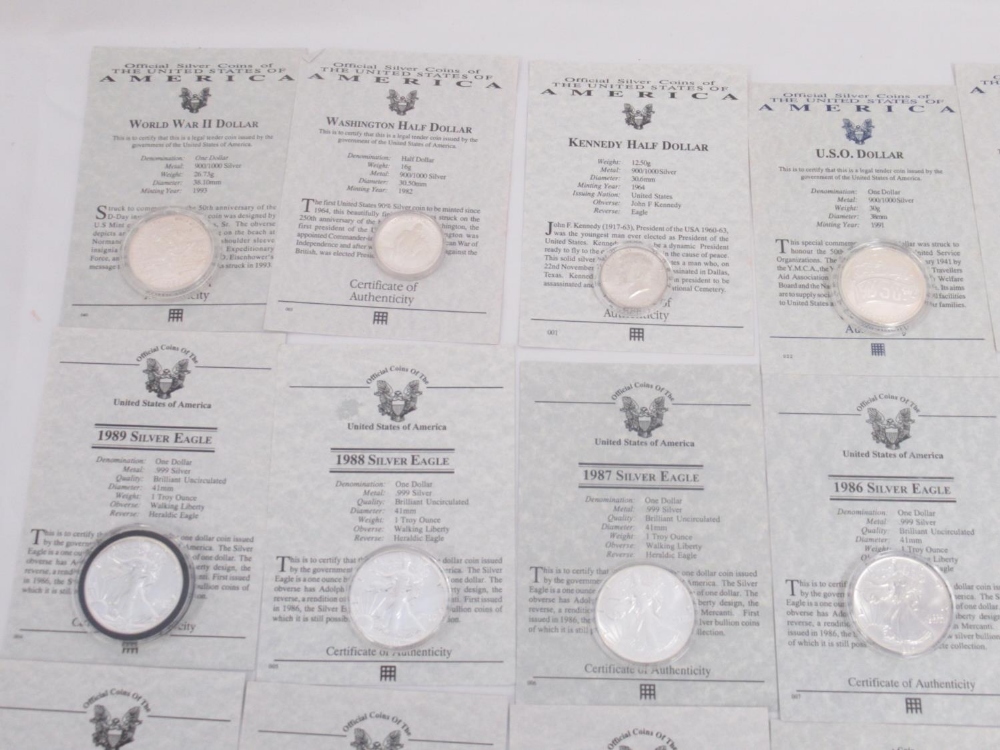 Large assorted collection of silver proof coins and other coins to inc. Westminster silver proof - Image 5 of 12