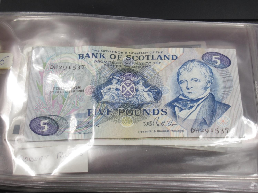 Folder cont. assorted collection of Scottish, Irish and other bank notes, - Image 6 of 12