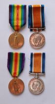 Victory Medals, 1914-18 War Medals, To 71016 Pte A. Perryman. Liverpool Regiment, and M-296039 Pte