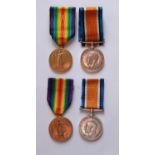 Victory Medals, 1914-18 War Medals, To 71016 Pte A. Perryman. Liverpool Regiment, and M-296039 Pte