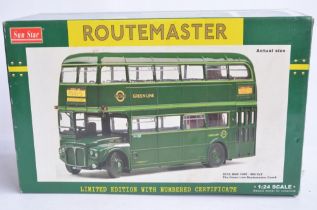 Sun Star limited edition 1/24 scale London Transport Routemaster double decker bus model, 2218/2750.