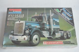 Factory sealed/unopened Monogram 1/16 scale Kenworth Aerodyne Conventional American truck plastic