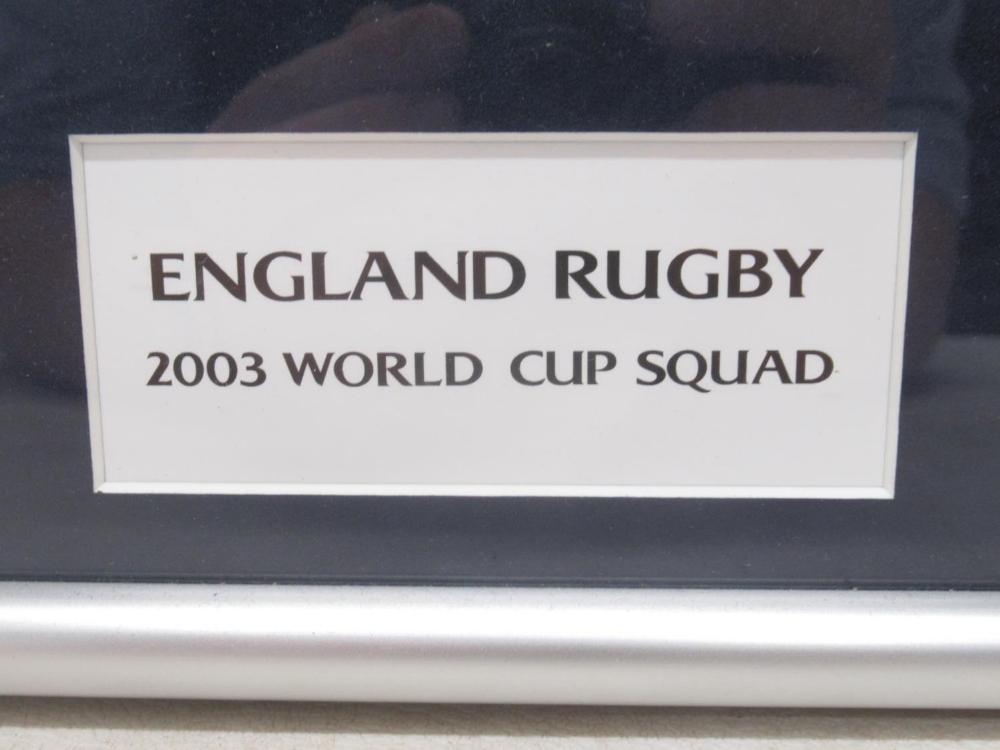 Limited Edition no.26/100 Signed England Rugby 2003 World Cup Replica Shirt, with COA from England - Bild 3 aus 5