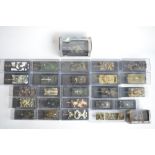 Collection of 1/72 scale diecast WWII to modern armour models to include 23 DeAgostini examples (