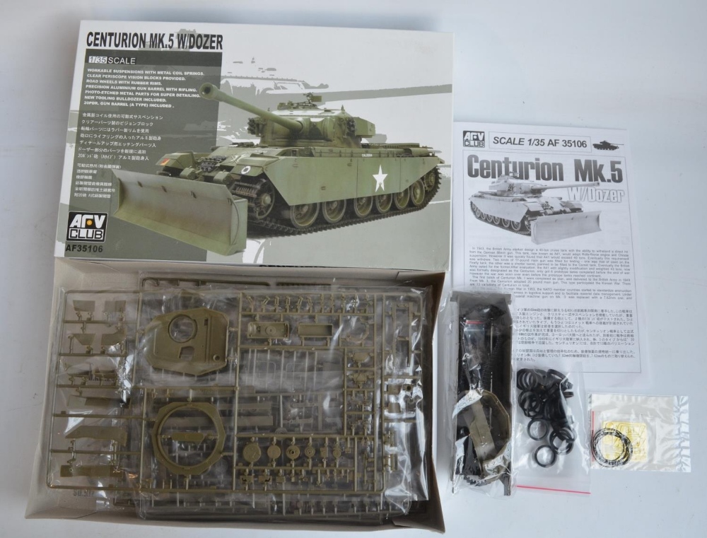 Eight unbuilt 1/35 post war tank and armoured vehicle plastic model kits to include Tamiya T-55A and - Image 3 of 8