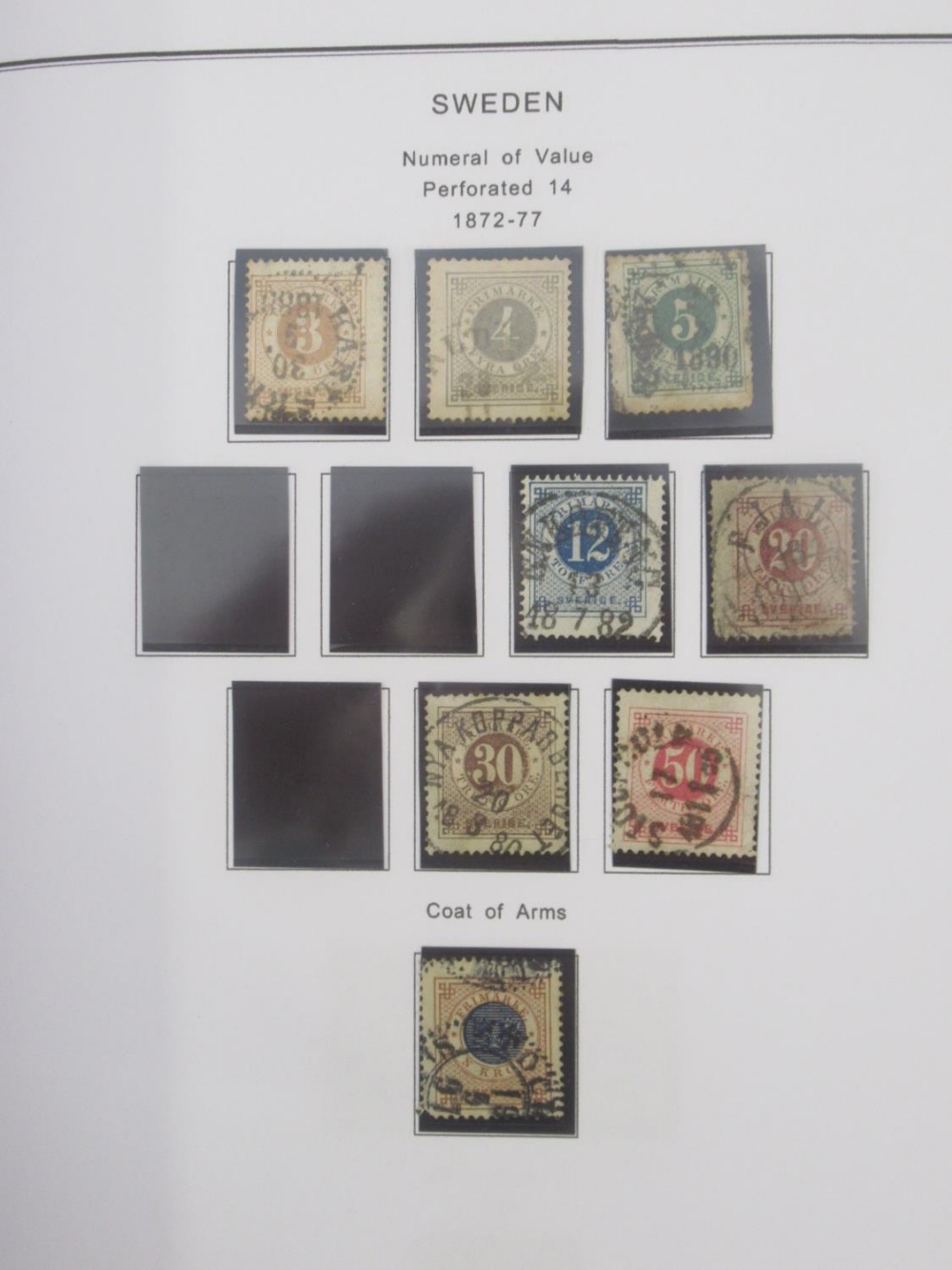 Davo album of Swedish stamps, 2 other albums of Swedish Stamps, folder of Greek stamps, a empty - Image 6 of 23