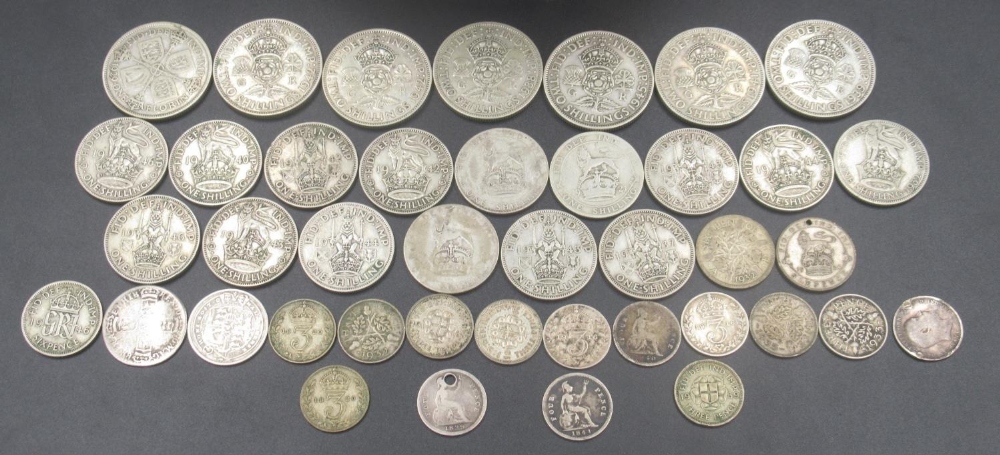 Assorted collection of GB coinage to inc. Pre-1947 GB silver content (gross 6.2ozt) - Image 2 of 4