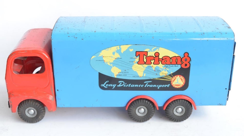 Large scale vintage 1960's Tri-ang Series 300 pressed steel Long Distance Transport lorry in - Image 2 of 6