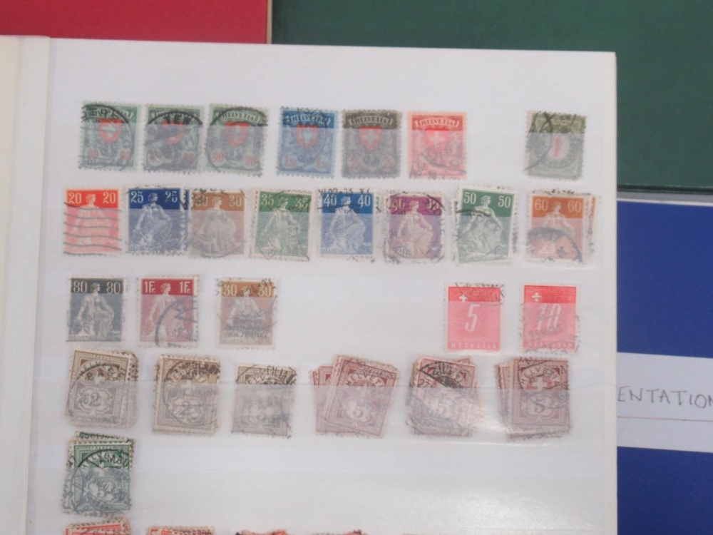 Stamp album cont. Polish stamps, stamp album of French Stamps, a folder cont. stamps and postcards - Image 10 of 24