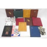 Assorted collection of mixed GB and International stamps loose and in 10 albums/folders, with 2