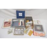 Assorted collection of stamps and covers both loose and in folders/albums, collection of tweezers