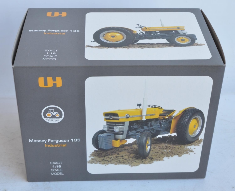 Universal Hobbies 1/16th scale highly detailed Massey Ferguson 135 Industrial tractor model, limited