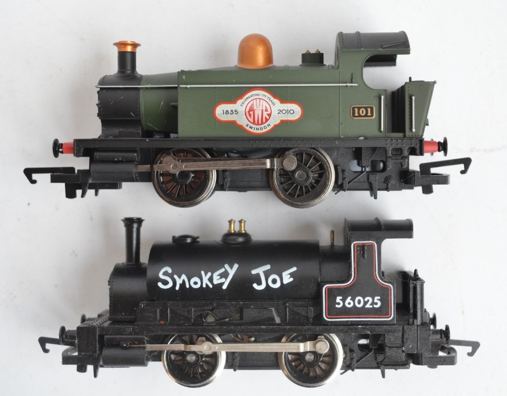 Four boxed OO gauge 0-4-0 electric steam train models from Hornby to include a Smokey Joe Class - Image 5 of 9