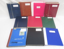Stamp album cont. Polish stamps, stamp album of French Stamps, a folder cont. stamps and postcards
