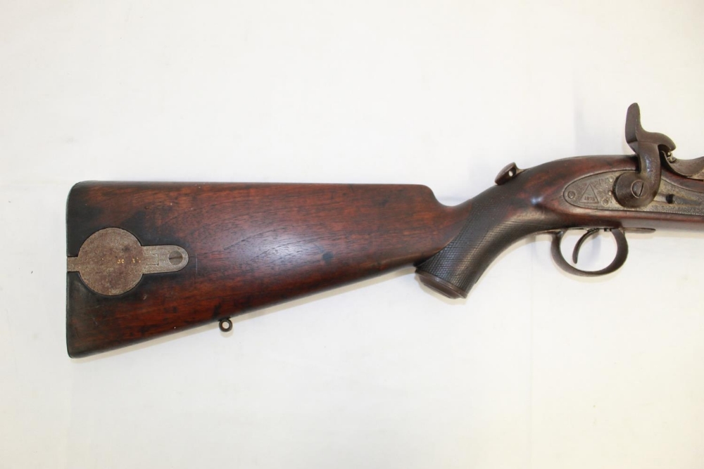 Westley Richards and Co. breach-loading percussion cap 'Monkey Tail' carbine, dated 1875. Complete - Image 3 of 7