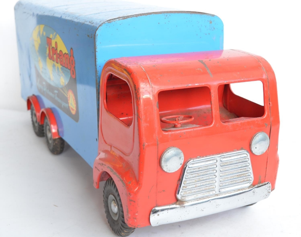 Large scale vintage 1960's Tri-ang Series 300 pressed steel Long Distance Transport lorry in - Image 5 of 6