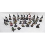 Collection of Games Workshop Warhammer figures, all fully or partially painted, predominantly
