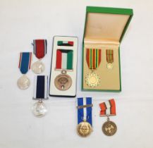 A collection of medals of various styles and eras, to comprise a Saudi Arabian Gulf War Combat