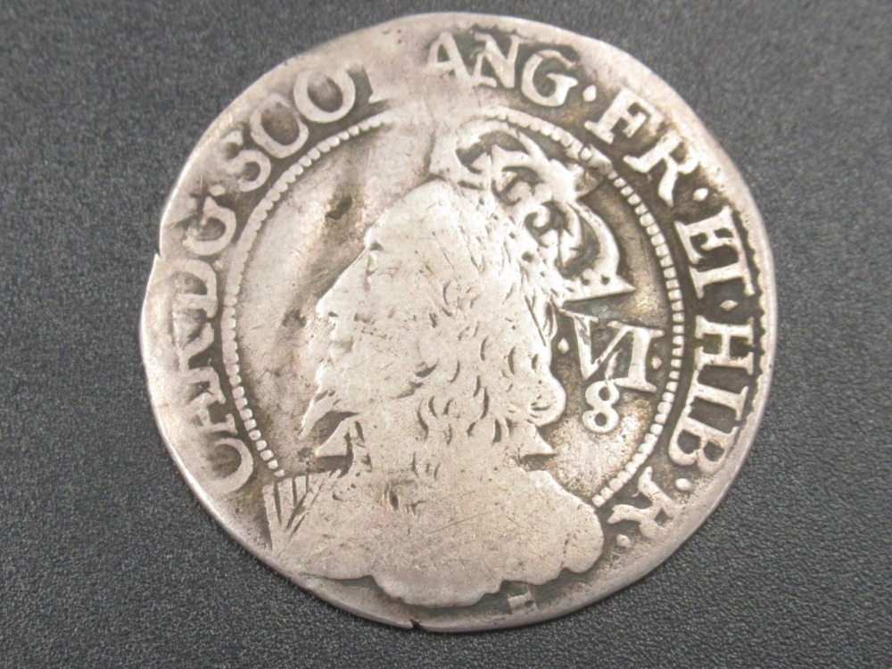 Charles I Scottish sixpence coin, with bust facing left, reverse with crowned C & R beside shield - Image 2 of 2