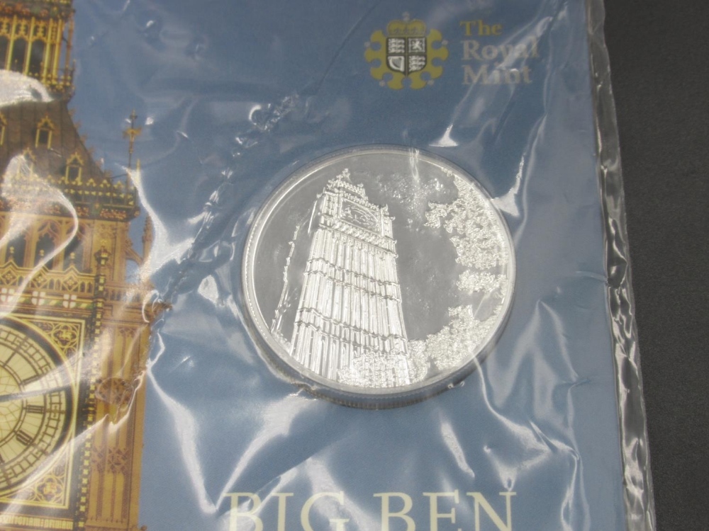 Royal Mint - 2 Big Ben Heartbeat of the Nation 2015 UK £100 fine silver coins, both in original - Image 4 of 5