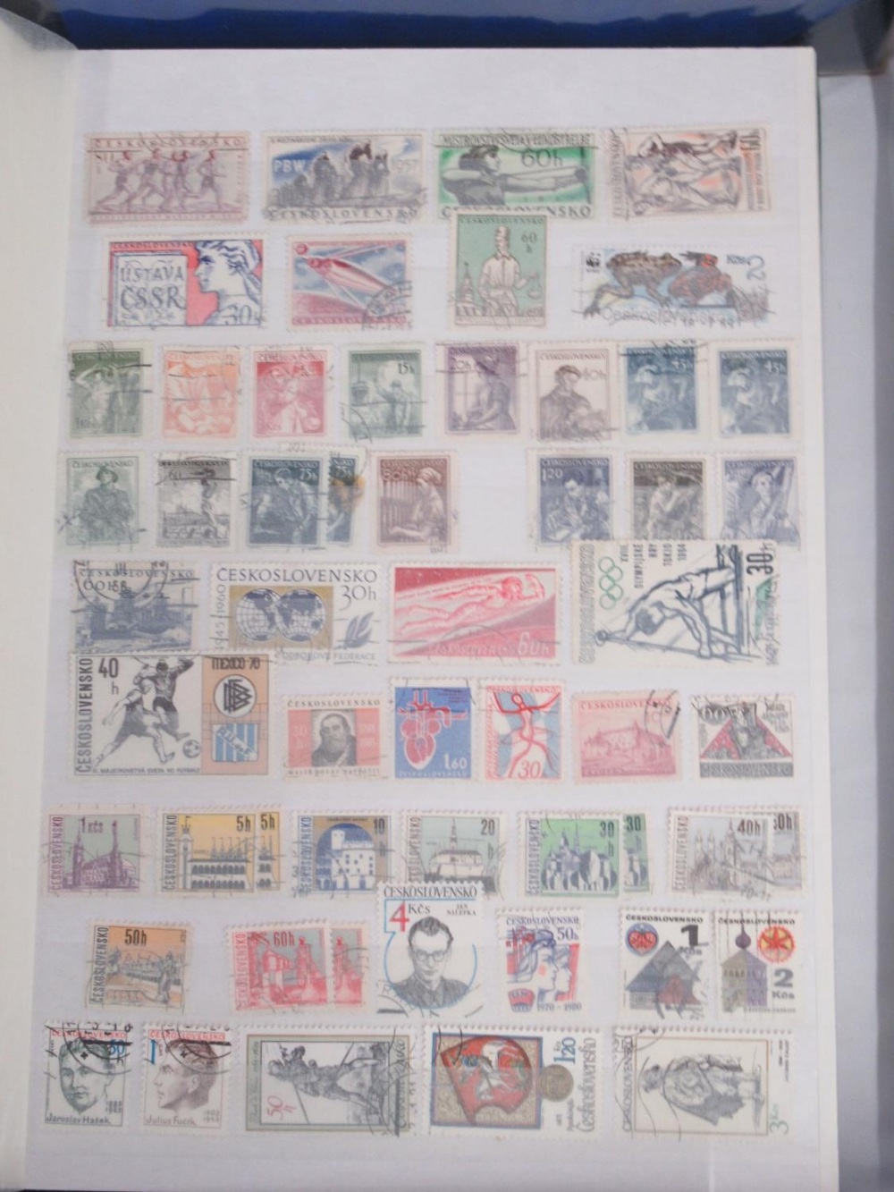 Assorted collection of International and British stamps in 15 folders/albums - Image 4 of 12