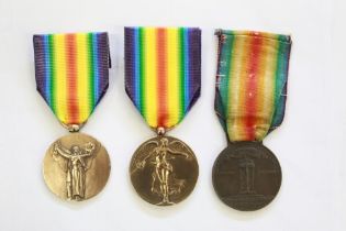 WWI French inter-Allied Bronze Victory Medal. Belgian Victory Medal. Italian Victory. Grande