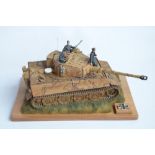 Built Hachette magazine partworks 1/16 scale Tiger tank model, mostly metal with plastic detailing
