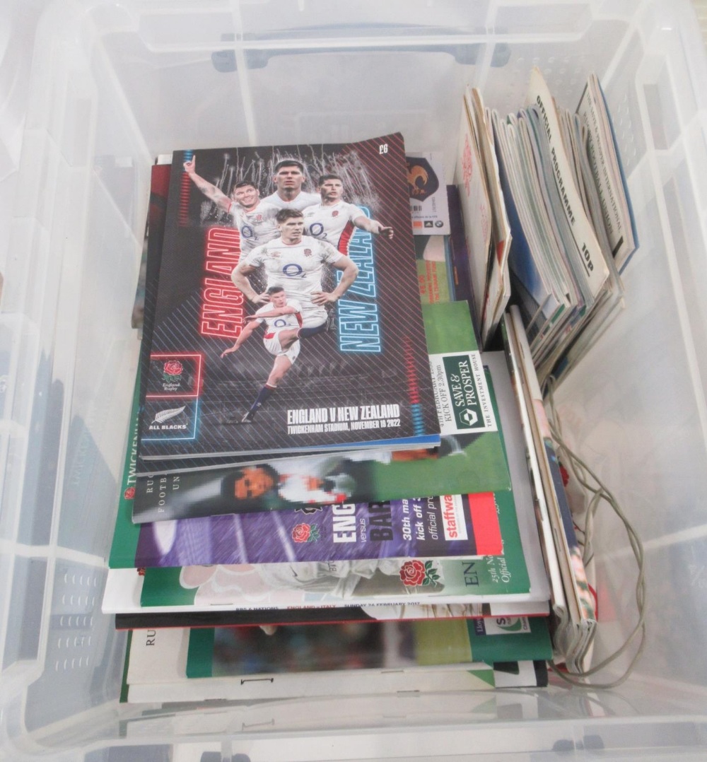 Large collection of Rugby books, programmes, DVDS, etc. to inc. England 150 Years Collectors Edition - Image 7 of 10