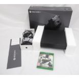 Xbox One X console with controller and original box, with Call of Duty Legacy Edition Advanced