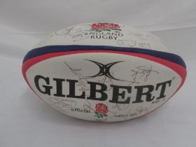 England Rugby replica ball Multi-signed by England Rugby Team players inc. Martin Johnson, Will