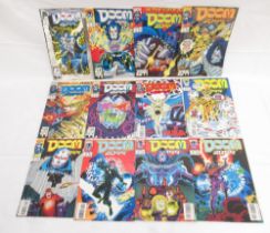 Marvels Fantastic Four universe related comics to include: Doom 2099AD #1-13, 15-19, 21, 23-27, 29-