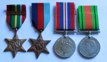 1939-45 Star, Burma Star, Defence Medal, 39-45 War Medal, MiD.